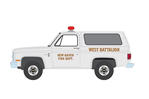 1985 Chevy K5 Blazer, White - Modelo 1:64 Diecast miniatura 2