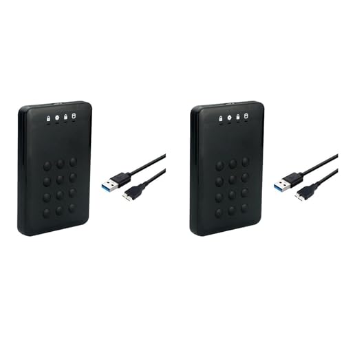 Bannik 2X HDD エンクロージャ SSD ケース 暗号化ハード ドライブ エンクロージャ 5Gbps USB3.0 ハード ドライブ エンクロージャ 2.5 インチ ハード ディスク用