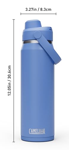 Image of CamelBak Thrive Chug Insulated Stainless Steel Water Bottle, Cold Retention with High Flow Lid for Everyday Hydration and Active Use, 25oz, Sky Blue