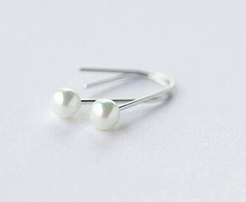 Boucles d'oreilles s925 pour femmes et perles douces parfaites au bureau
