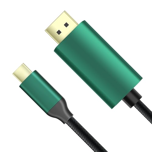 GiantMatrix USB C to DisplayPort kvm Switch Cable ?Support 8K@60Hz, 4K@144Hz, 2K@240Hz, 5K Type C to DP 1.4 Cable, Compatible for MacBook Pro M1 M2, Mac Studio, Mac Mini, XPS, 6 ft