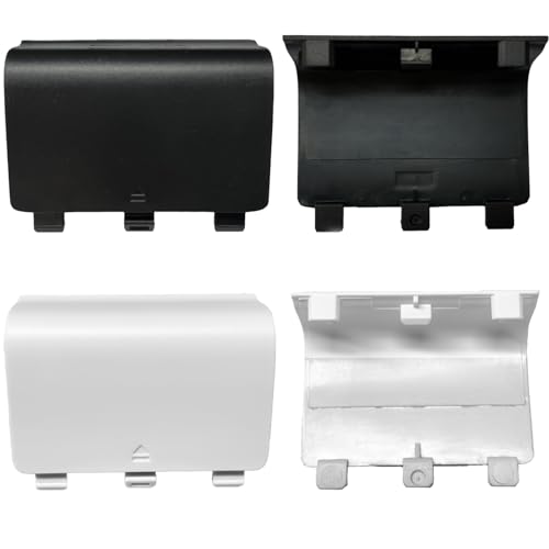 Dakexiong 4 Pack Battery Back Cover for Xbox One/S/X Controller [NOT for Xbox SeriesS/X],Replacement Battery Back Shell Covers Compatible with Xbox One/S/X Controllers (Black&amp;White)