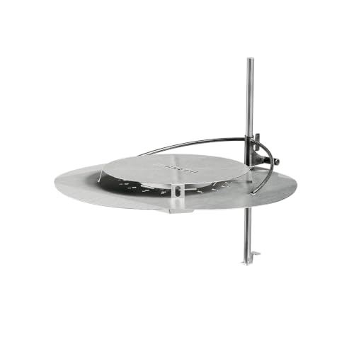 Breeo Outpost Heat Deflector X24 | Compatible with Y Series and X Series Smokeless Fire Pit | Maximize Hot Airflow | USA Made | Live-Fire Cooking Accessory (Heat Deflector & Outpost Rod Included)
