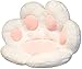 Coussin en peluche avec patte de chat Kawaii - Coussin de chaise pour canapé ou bureau - Décoration de chambre à coucher - Blanc