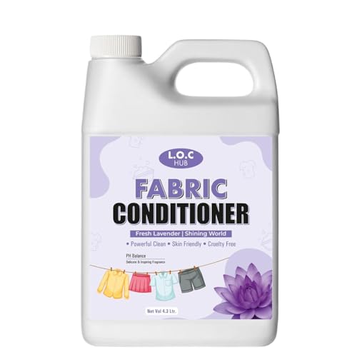 Image of L.O.C HUB Fabric Conditioner, Fresh Lavender, Powerful Clean, Skin Friendly, Cruelty Free0.5 Ltr