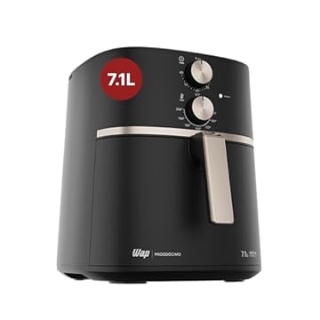 WAP Fritadeira Elétrica Air Fryer MEGA FAMILY 7,1 Litros, Temperatura Ajustável, Revestimento Antiaderente, 1700W 220V
