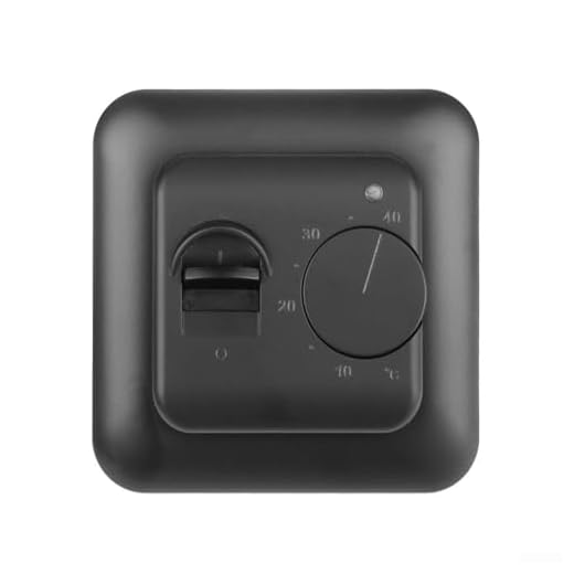 Termostato con cable controlador de temperatura ambiente para sistemas de calefacción por suelo radiante con sensor externo e interruptor de bajada nocturna manual, voltaje de funcionamiento 230 V