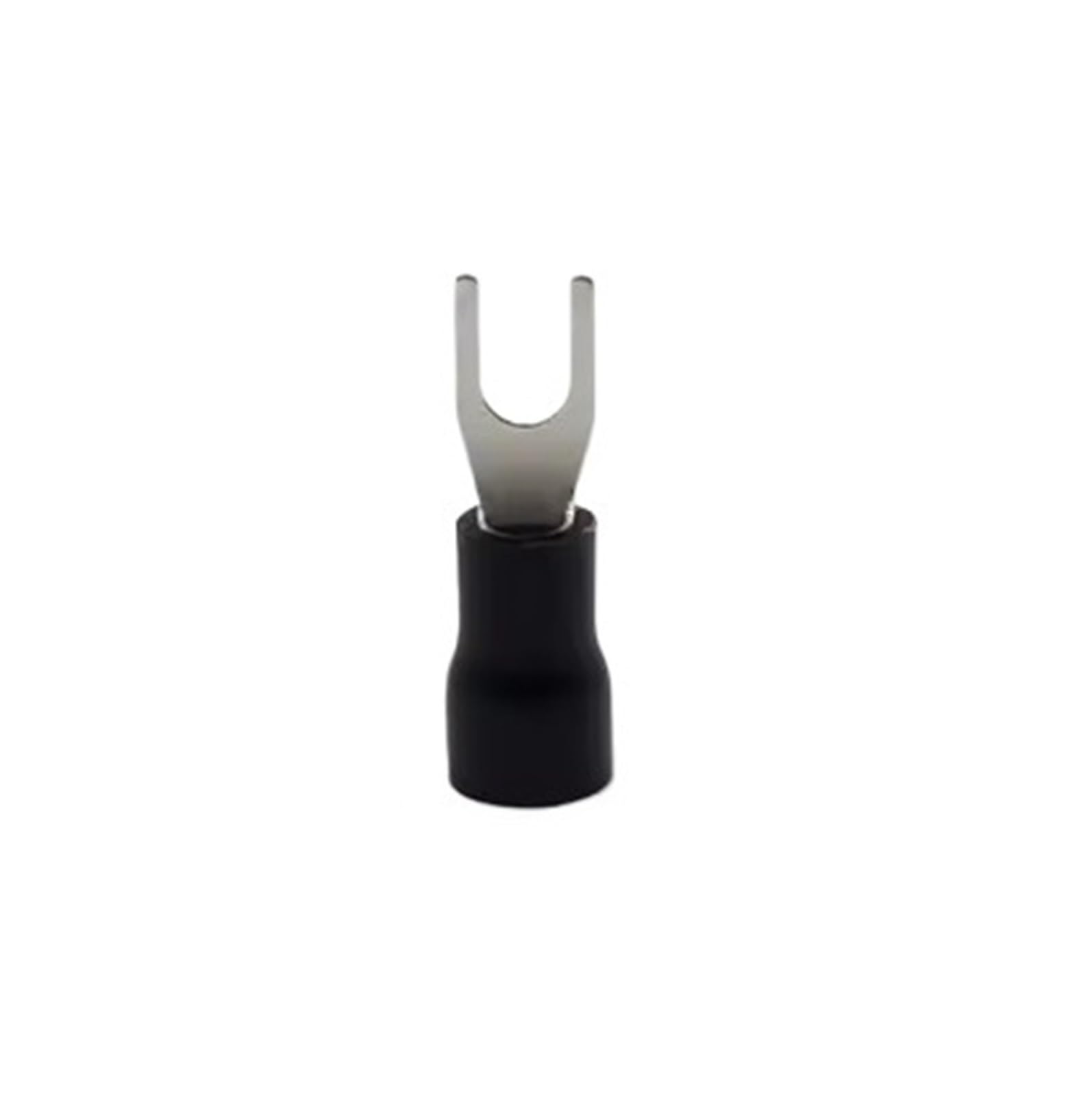 Terminal horquilla SV3.5-4 negro preaislado para cable de 4mm 2