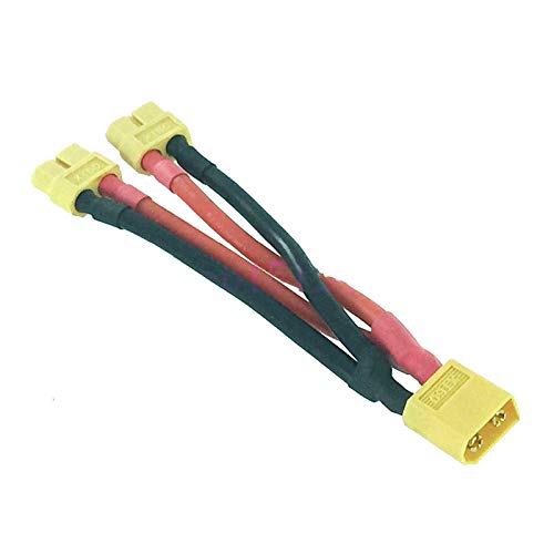 XT60 Parallel Battery Connector Cable Extension Y Splitter 1M2F for DJI