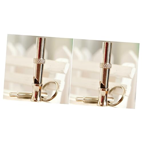 Kisangel 2pcs Portable Metal Dog Whistle Training Clicker Emergency Hiking Ultrasonic Whistle Dog Trainer Adjustable Pitch Key Ring Loop - Image 8