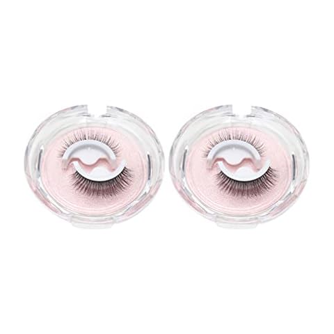 2Pairs Kaylash wiederverwendbare klebende Wimpern, Kayla Beauty wiederverwendbare Klebewimpern, Künstliche Wimpern Katzenauge 3D Falsche Wimpern, Natürliche Wimpern, Wasserfest Wimpern Set Cover