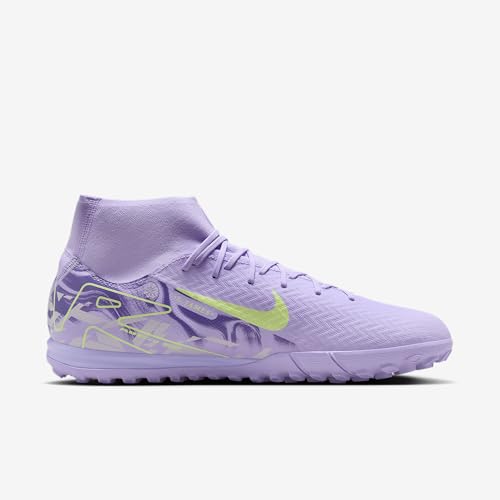 Nike United Mercurial Superfly 10 Academy TF High-Top Soccer Shoes (HF1602-500, Purple Agate/Barely Volt)3