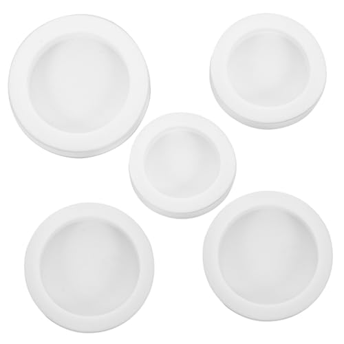 Homoyoyo 5pcs Saving Box Plugs: Piggy Bank Hole Plugs Silicone Round Piggy Bank Stopper Cover for Money Saving Box Sealing Replacement