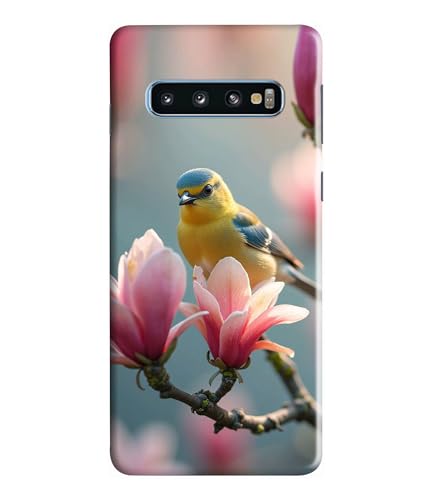 Image of Sparrow Birds Nature Printed Hard Back Case Cover Compatible for Samsung Galaxy S10 (Multicolor) - D1669