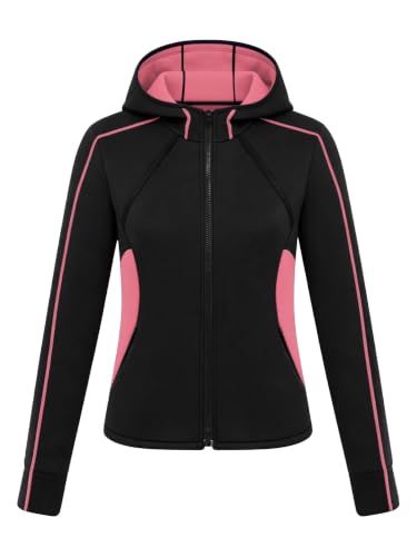 Chaqueta de Neopreno para Mujer con Cierre Completo Abrigo Exterior