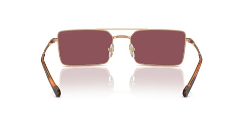 Vogue Eyewear VO4309S Sunglasses, Rose Gold/Purple Polarized, 55 mm4