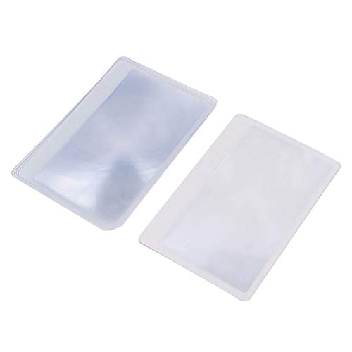 Lentes de ampliação de PVC 12 peças 85 x 55 mm Lupa de folha para leitura