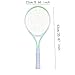 predolo Tennis Racket Featuring Comfortable Grip and Nylon Strings for Beach Practice, Green White