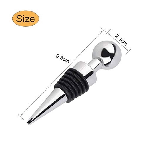 6-delige wijnstop wijnfles champagne stop, wijnfles stop, gebruikt voor wijn, champagne, rode wijn, bier, glazen… - Afbeelding 6