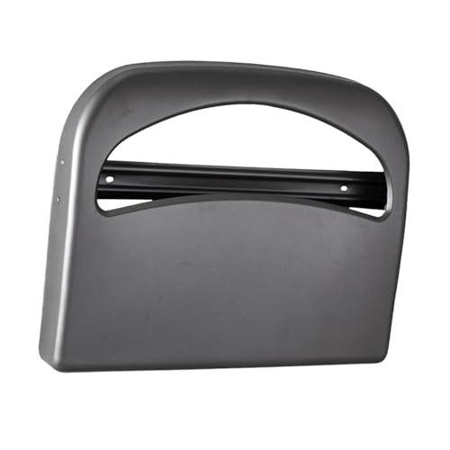Qianly Toilet Seat Covers Dispenser Punch Free Stainless Steel Toilet Seat Cover Stand for Bathroom, A