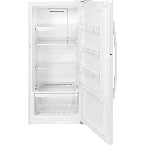 GE FUF14DLRWW Upright Freezer, Solid Black on Fridge.com