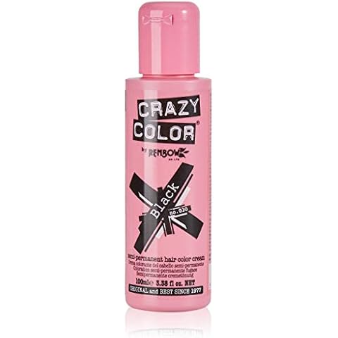 Renbow Crazy Color Black Hair Dye Cream Cover