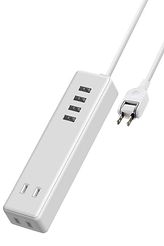 Amazon.co.jp: エレコム 電源タップ USBタップ 3.4A (USBポート