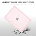 DONGKE for MacBook Air 13.6 inch Case M3 M2 2024 2023 2022 Model A3113 A2681, Heavy Duty Sturdy Protective Hard Shell Case with Foldable Stand + Keyboard Cover + Type C Adapter - Baby Pink