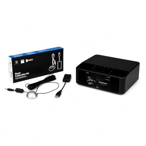 Bluesound Node Icon Wireless Music Streamer and Room Calibration Kit Compatible with Dirac Live