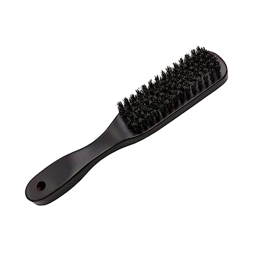 FOMIYES Beard Grooming Kit Barber Neck Duster Brush Mustache Combs for Men Men's Beard Comb Beard Cleaning Bristle Hairdressing Tool Wooden Handle Portable Beard Kit for Men