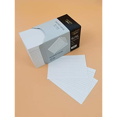 Eastlight A6 Ruled Record Card White Pack of 400 Cover