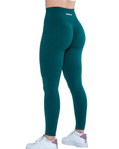AUROLA Workout Leggings for Women Seamless Scrunch Tights Tummy C...