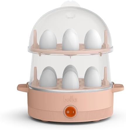 bella Electric Egg Cooker, 14 Eggs Capacity Tray, Double Stack, f...
