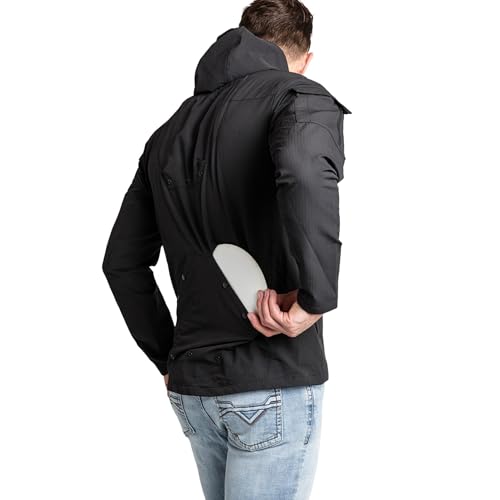 ODIN Disc Golf Jacket – Lightweight, Water-Resistant Fleece with 4-Way Stretch, YKK Zippers, Hood – Ideal for Spring/Fall3