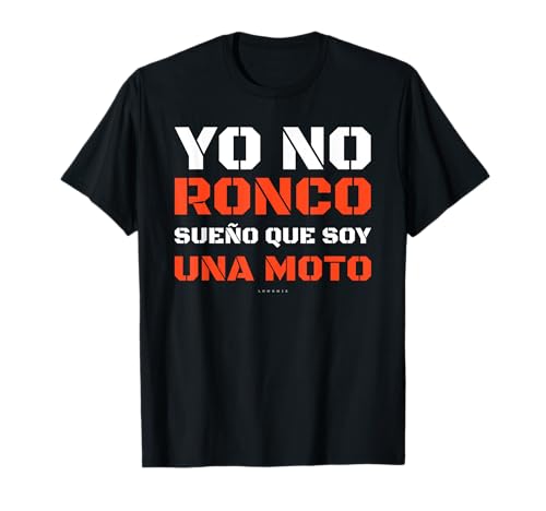 Camisetas Hombre Divertidas Manga Corta Moto Yo No Ronco Camiseta