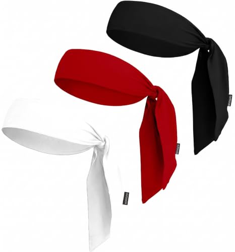 Image of OutdoorEssentials Tie Headband - Sweat-Wicking Running Headband - Hair Control Head Tie - Ninja Costume Accessories