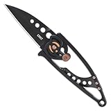 CRKT Snap Lock Everyday Carry EDC Folding Knife with Snap Lock: 420J2 Steel Plain Edge Blade, Stainless Steel Handle, 5102NK