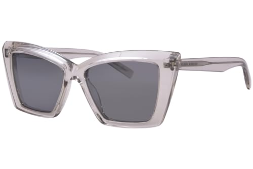 Saint Laurent SL-657 003 Sunglasses Women's Beige/Silver Cat Eye 54mm