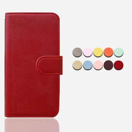 �݊��iZTE Nubia REDMAGIC 11 Pro�Ή� �蒠�^ �W�� �p�X�e���J���[ �X�}�[�g�t�H���P�[�X �ϏՌ� �X�}�z�P�[�X �}�O�l�b�g�����x���g�� �蒠�P�[�X �ی�J�o�[ (�V�C �J���[�F�{���h�[ Bordeaux)