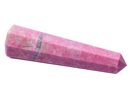 Image of Crystal Heaven Certified Thulite Tower Obelisk Point For Chakra, Healing And Balancing - Aaa Grade Original Certified Gemstone Agate For Reiki Meditation Yoga Spiritual (2-3 Inches)