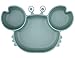 Piatti per bambini in silicone con ventosa per bambini, piatti divisi per bambini, autoalimentati, adatti per microonde e lavastoviglie