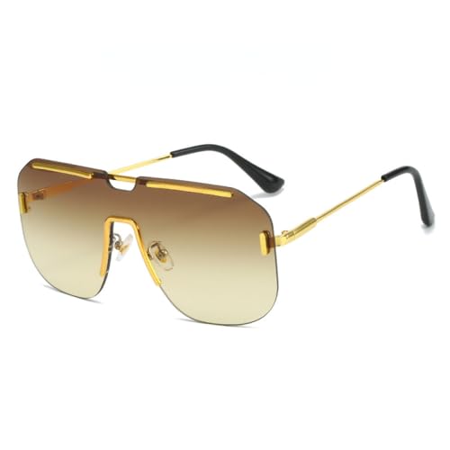 Lunettes de soleil sans cadre vintage mode UV400 pour hommes et femmes