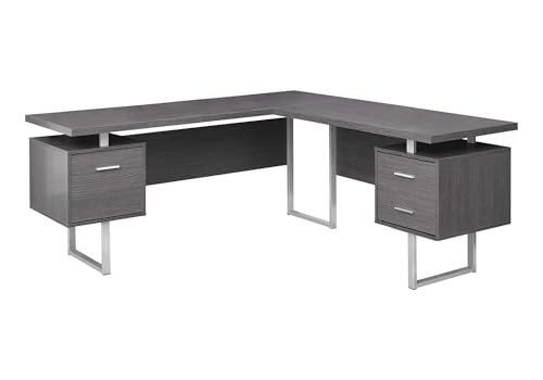 Monarch Specialties Computer 70'L Desk Left or Right Facing - Grey