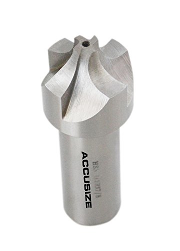 Image of Accusize''dustrial Tools 3 /8'', H.S.S. Corner Rounding End Mills, 7 /8'', Shank Dia, 1-1 /4'' Cutter Dia, 3-3 /4'' Overall Length, 1011-0578 | H.S.S. Corner Rounding End Mills, 1-1 /4 inch Cutter Dia, 3-3 /4 inch Overall Length
