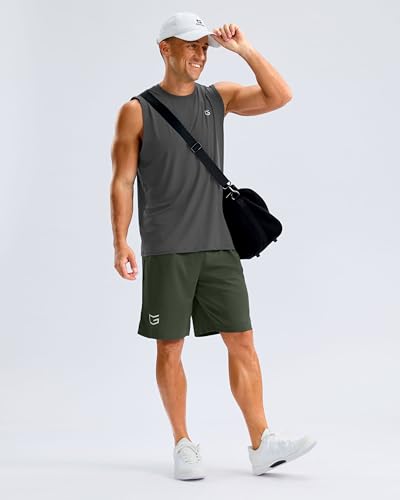 Image of G Gradual Men's Athletic Workout Shorts with Pockets 5 inch /7 inch /9 inch Lightweight Quick Dry Gym Basketball Running Shorts for Men