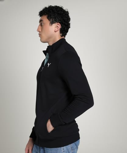 Puma Men Full Sleeve Polycotton Full Zip with Pocket Solid Men's Sports Track Jacket