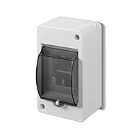 ELEKTRO-PLAST Aufputz Kleinverteiler Verteilerkasten Sicherungskasten 1-reihig 3 Module IP30 Hellgrau