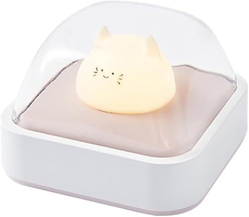 Starstrips Luz LED de noche con grifo, lámparas de noche recargables para gatos, carga tipo C, 3 modos de color, trasera magnética, luces nocturnas