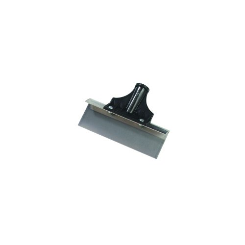 Image of Carlisle FoodService Products Commercial Stainless Steel Floor Scraper with Plastic Threaded Handle Socket (Head Only)