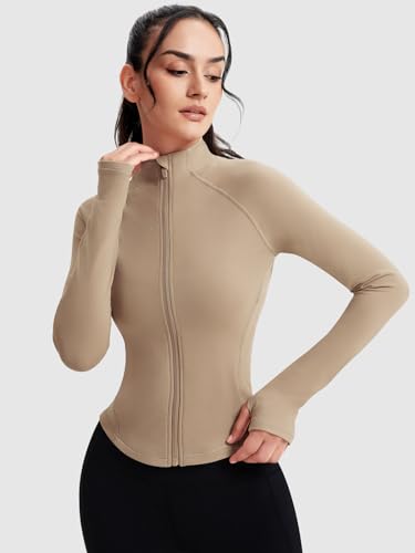Chaqueta para correr delgada que evita el sudor y las mangas sueltas durante el ejercicio 2